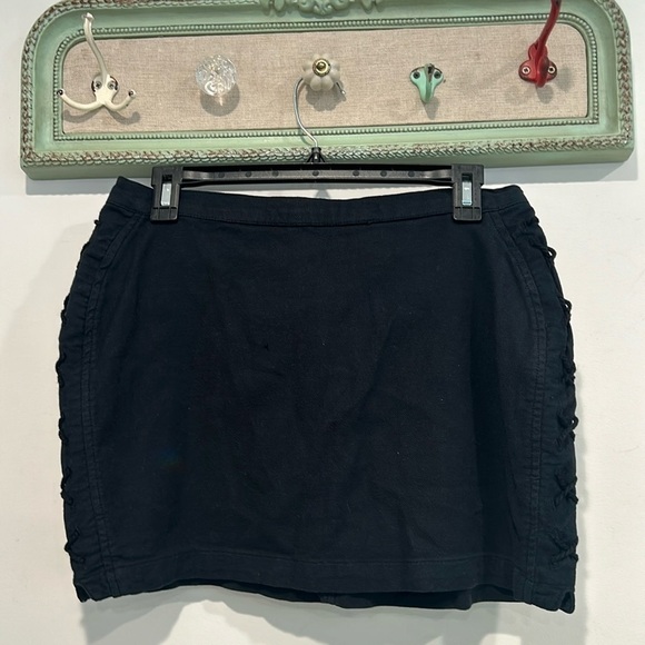 Chaser Mini Skirt rope x stitch grunge 90s vibe black women’s size medium summer - Picture 1 of 11